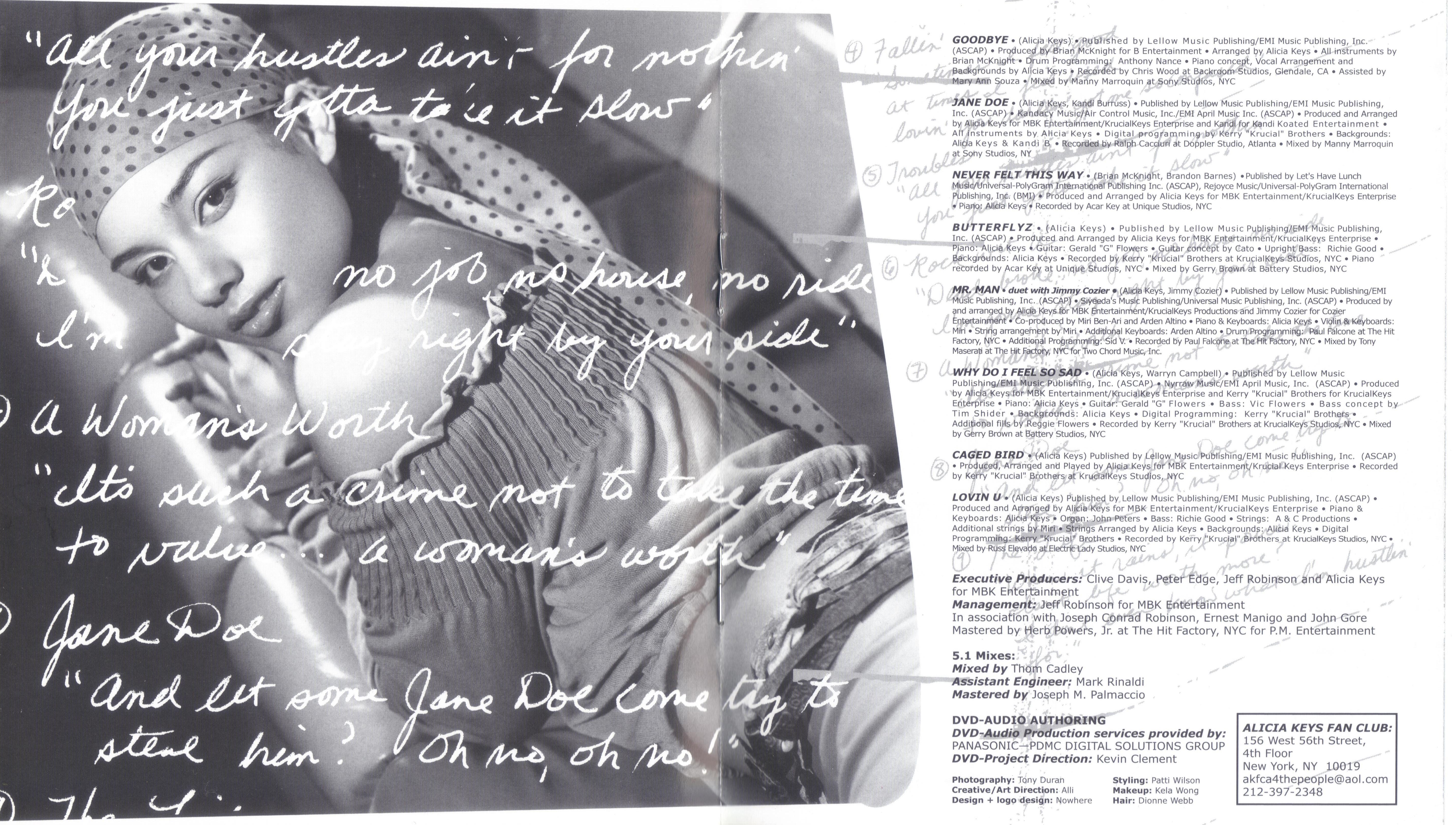 Alicia Keys Songs In A Minor Dvd Booklet04 Cd Covers Cover Century Over 500 000 Album Art Covers For Free